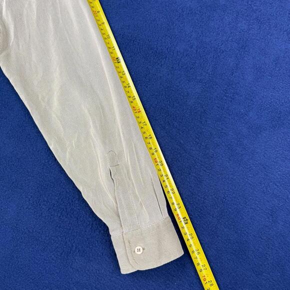 Vintage Armani Jeans Gray Long Sleeve Button Up Shirt Men size XXL Casual 90s - Picture 8 of 11